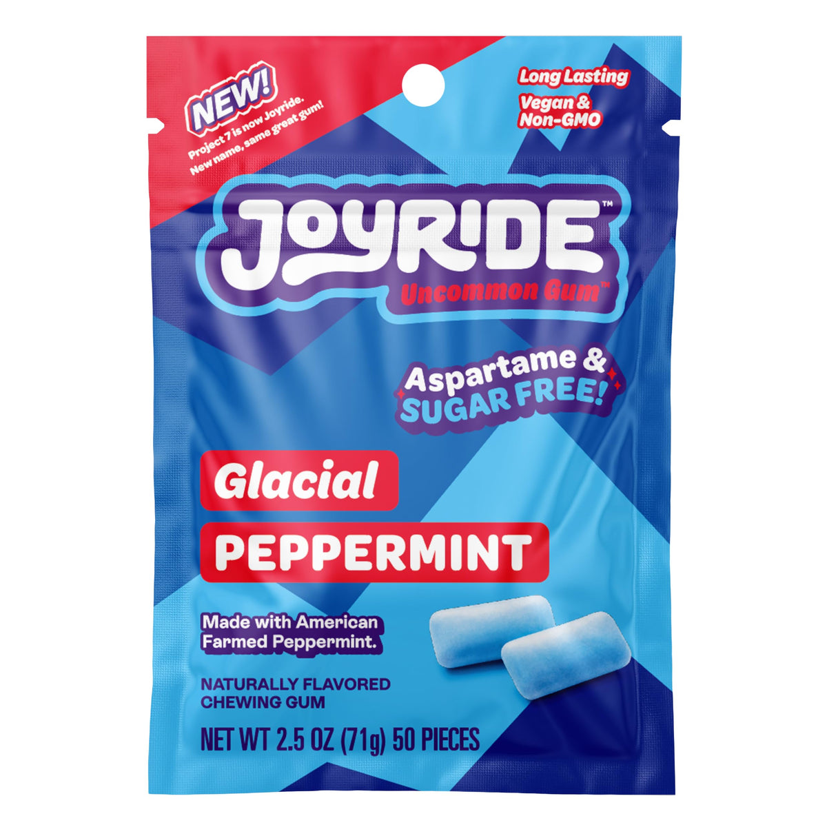 Joyride Glacial Peppermint Gum Pouch 71 g