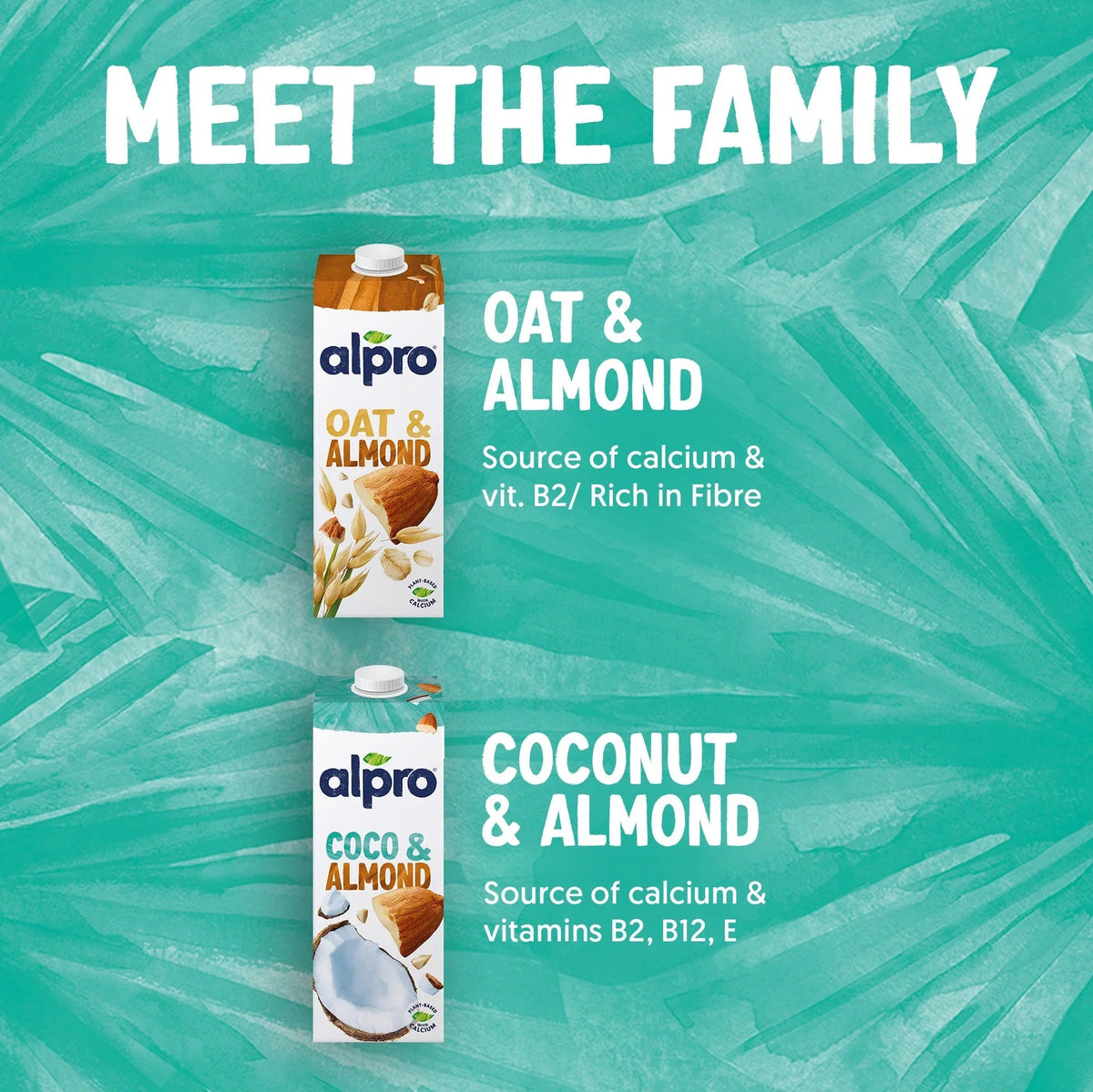 Alpro Coconut Almond Drink - 1L Pack of 4