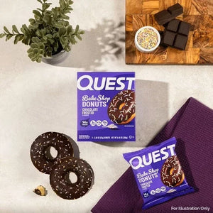 Quest Bake Shop Chocolate Frosted Donuts 268g (Pack of 4)