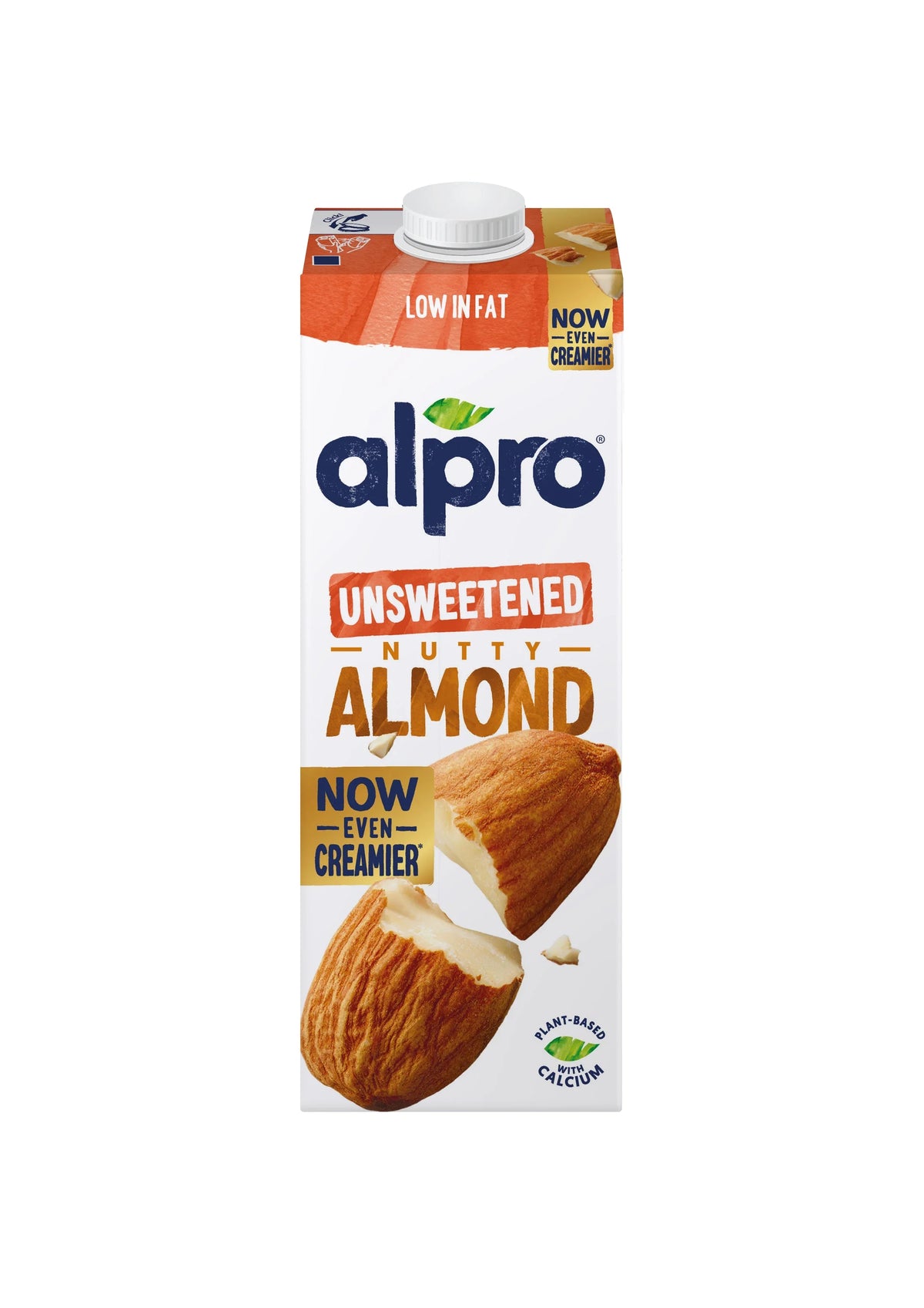 Alpro Almond Unsweetened Drink, 1L, 100% Plant Based And Dairy Free, Suitable For Vegans, Naturally Free From Lactose, Rich In Nutrients