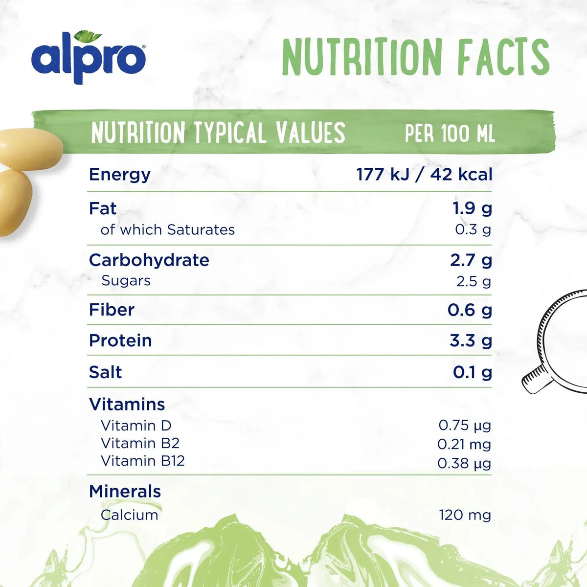 Alpro Barista Soya - Case of 12 (12 x 1L)