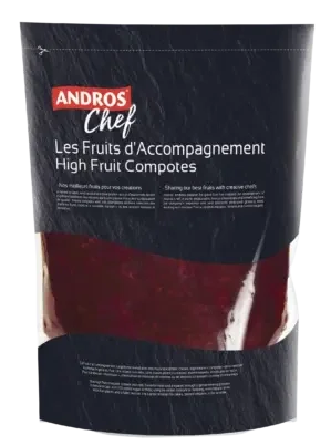 Andros Chef Frozen Mixed Berries High Fruit Compote Pouch 1kg