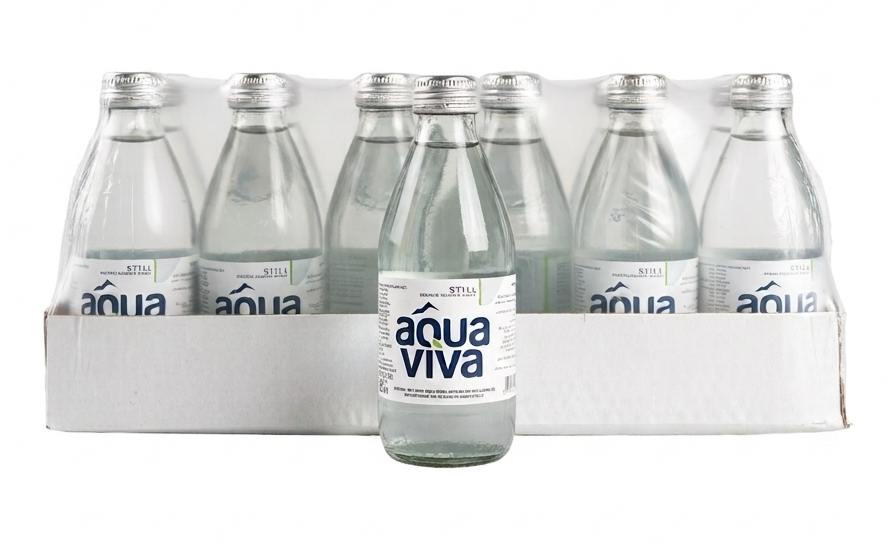 Aqua Viva Still Natural Mineral Water Glass bottle 250 ml x 24