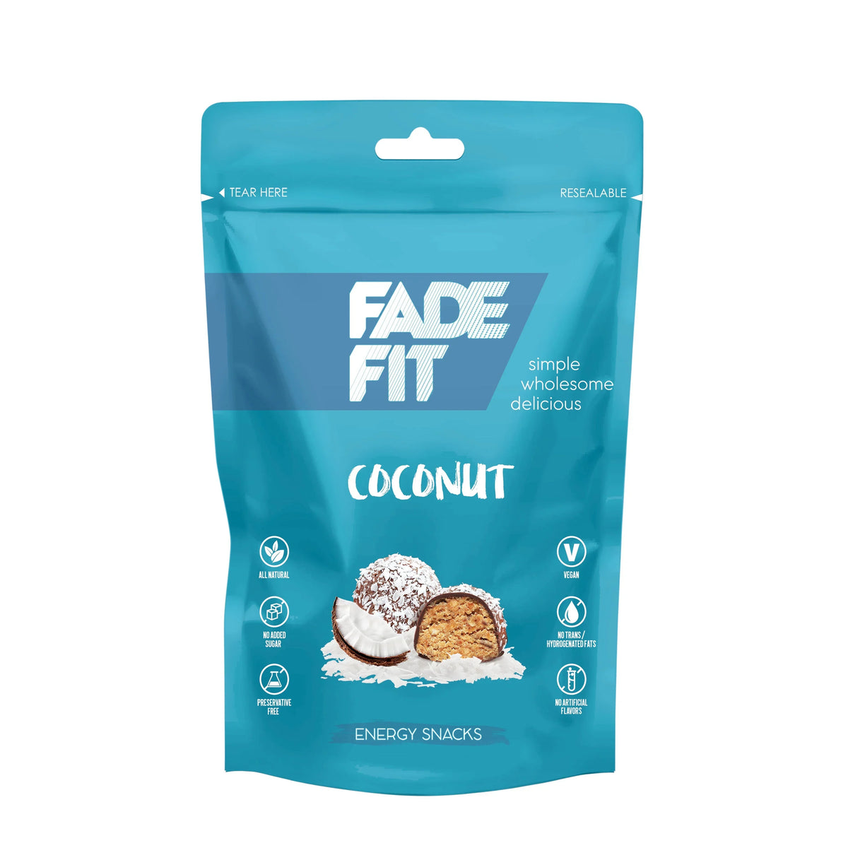 Fade Fit - Chocolate And Coconut Energy Balls 45g