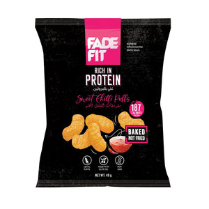 Fade Fit - Sweet Chilli Puffs, Rich in Protein, Baked, NON GMO 40gm