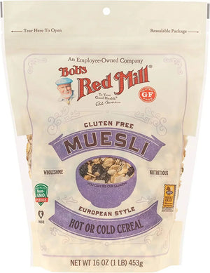 Bob's Red Mill Gluten Free Muesli, Hot or Cold Cereal, Non-GMO, 453gm