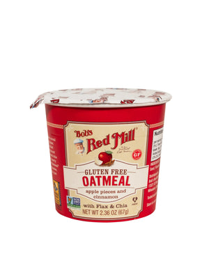 Bob's Red Mill Gluten Free Oatmeal Cup - Apple Cinnamon with Flax & Chia, Non-GMO 67gm