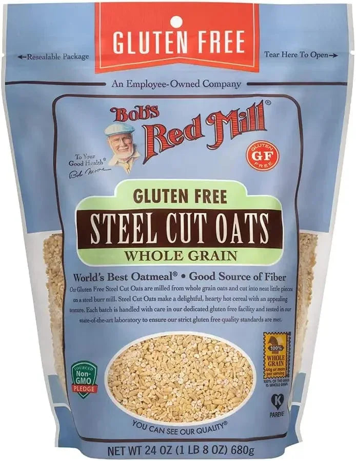 Bob's Red Mill Gluten Free Steel Cut Oats, Whole Grain, Non-GMO 680gm