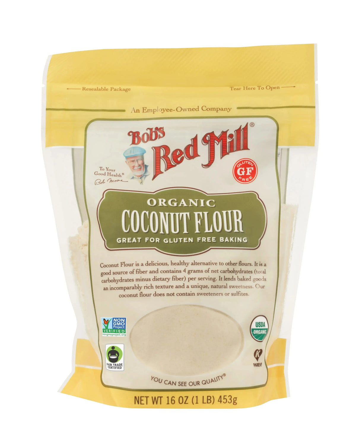 Bob's Red Mill Organic Coconut Flour, Gluten Free, 453gm
