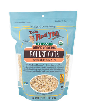 Bob's Red Mill Organic Rolled Oats Quick Cooking, Whole Grain, Non-GMO