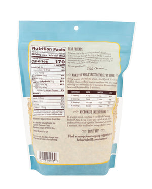Bob's Red Mill Organic Quick Cooking Rolled Oats, Whole Grain, Non-GMO - 907gm