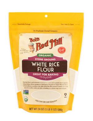 Bob's Red Mill Organic Stone Ground White Rice Flour, Gluten Free, 680gm