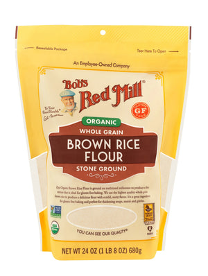 Bob's Red Mill Organic Whole Grain Brown Rice Flour, Gluten Free, 680gm