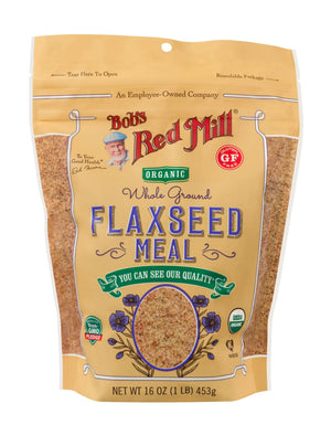 Bob's Red Mill Organic Whole Ground Flaxseed Meal, Gluten Free, Non-GMO 453gm