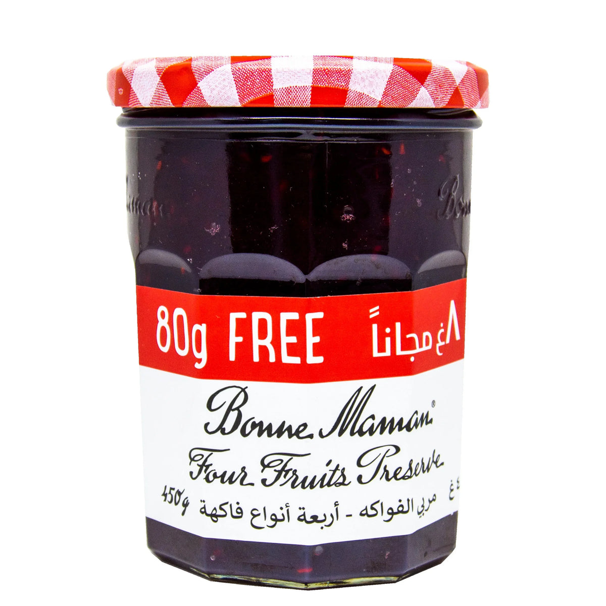 Bonne Maman Jam Four Fruits (370g) + 80gm FREE
