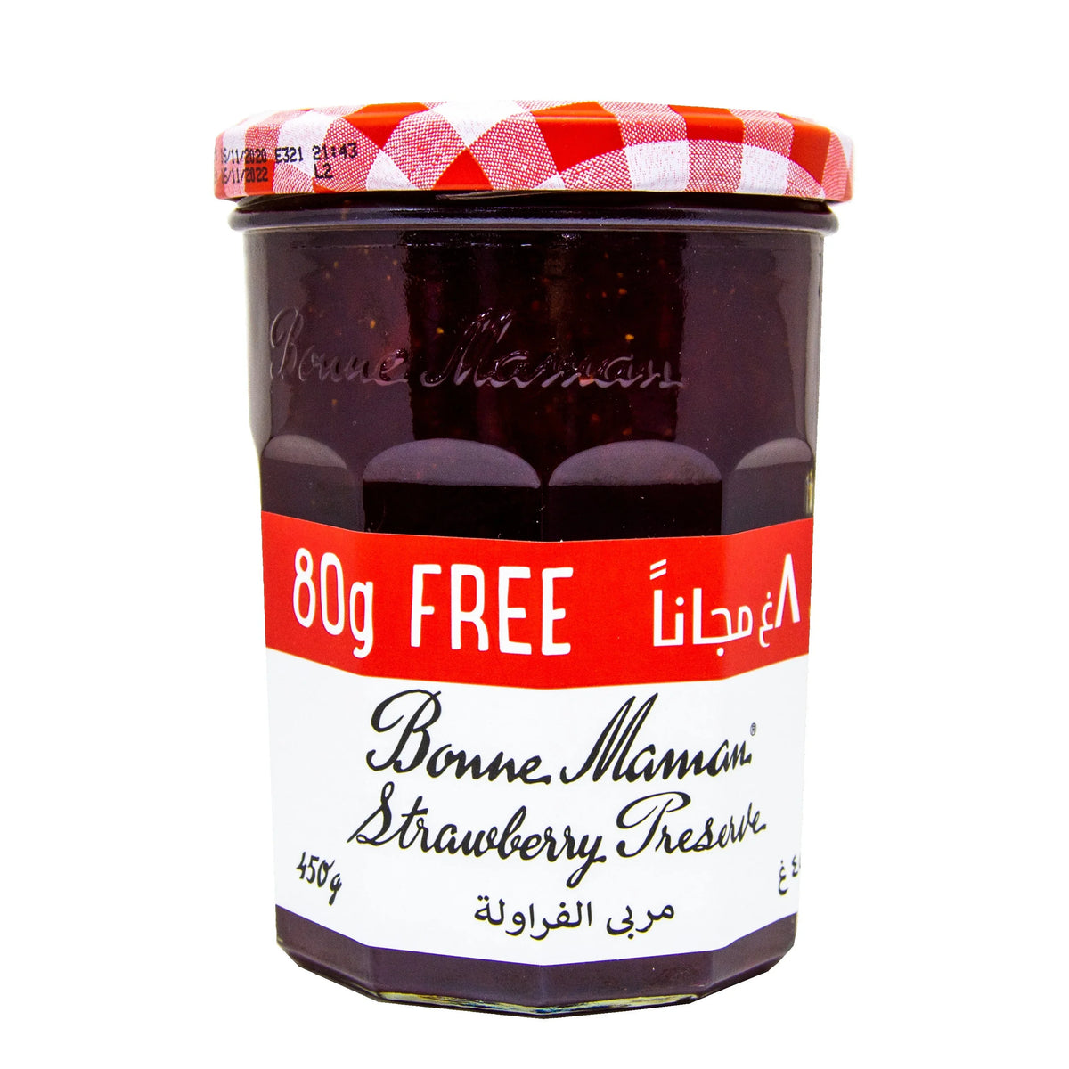 Bonne Maman Strawberry Preserve (370g) + 80gm FREE