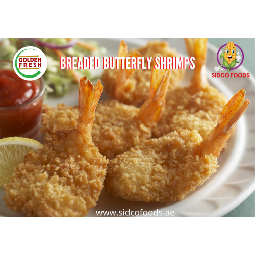 Breaded Butterfly Shrimps 5x1kg (200-250 pcs approx)
