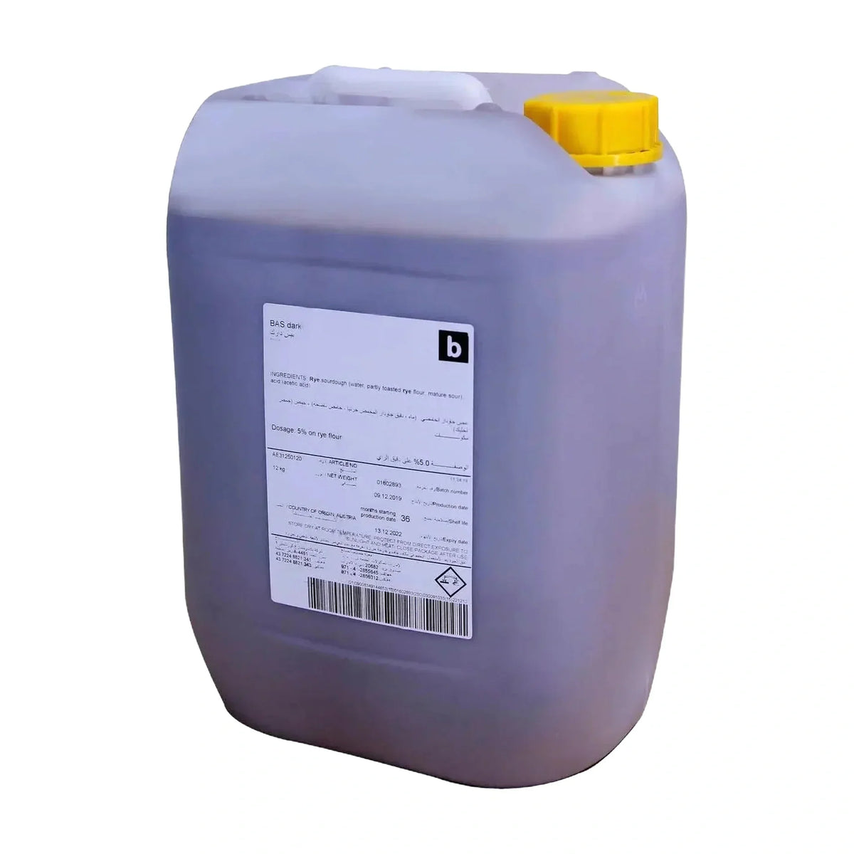 Backaldrin Bas Dark Liquid Sourdough, 12 kg