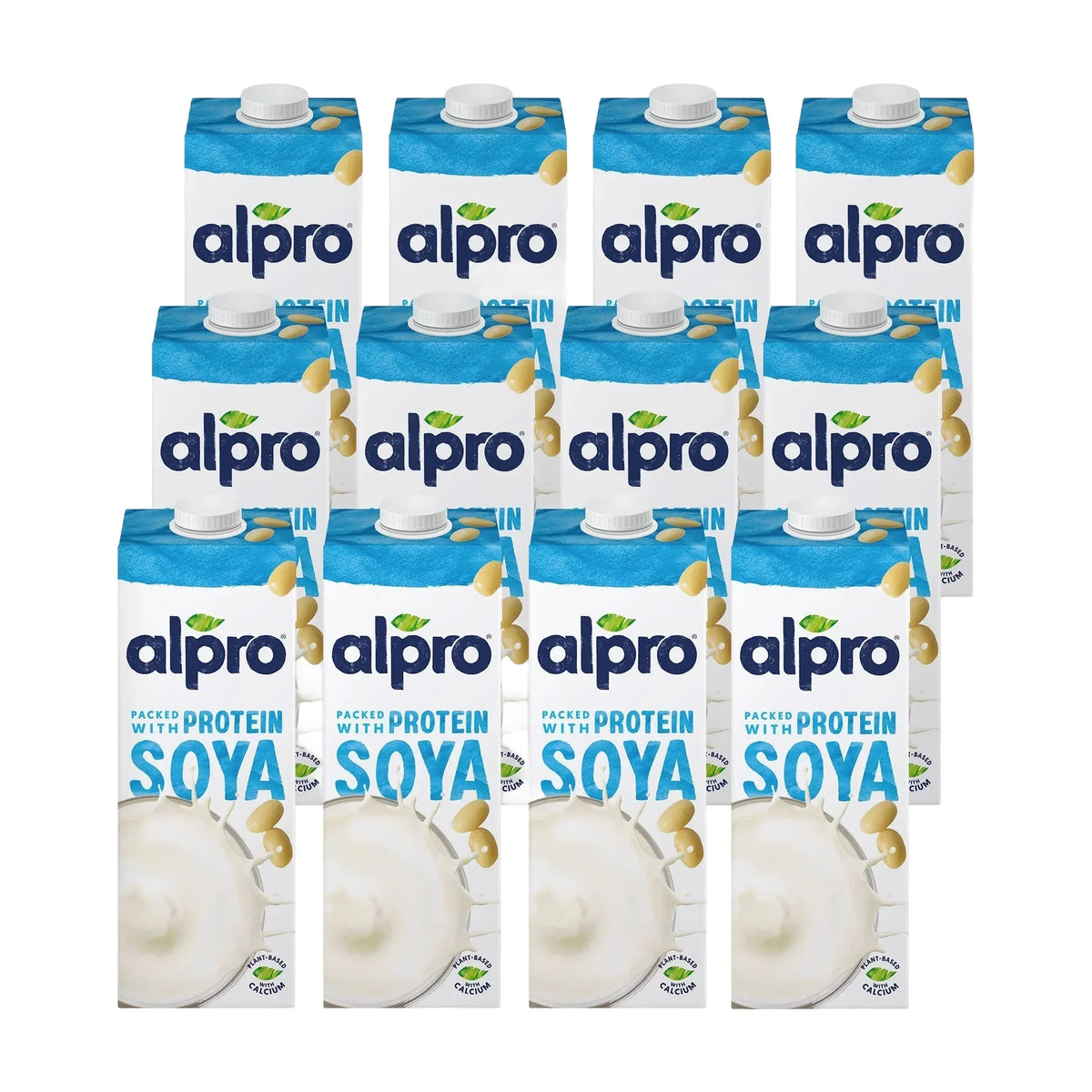 Alpro Original Soya Drink, 12 × 1 L