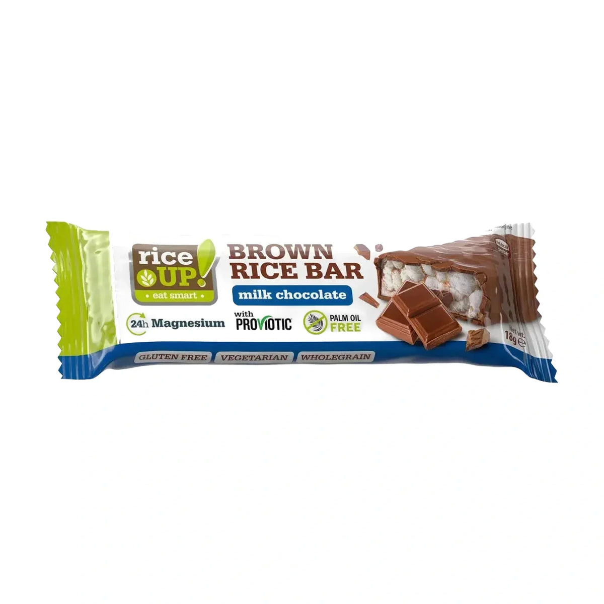 Rice Up Milk Chocolate Rice Bars, 18 g