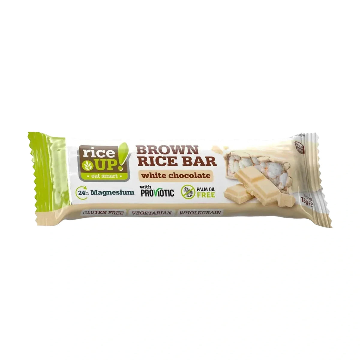 Rice Up White Chocolate Rice Bars, 18 g