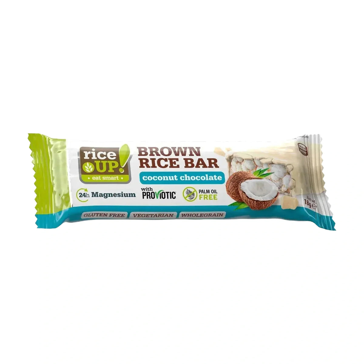 Rice Up Chocolate Coconut Rice Bars, 18 g