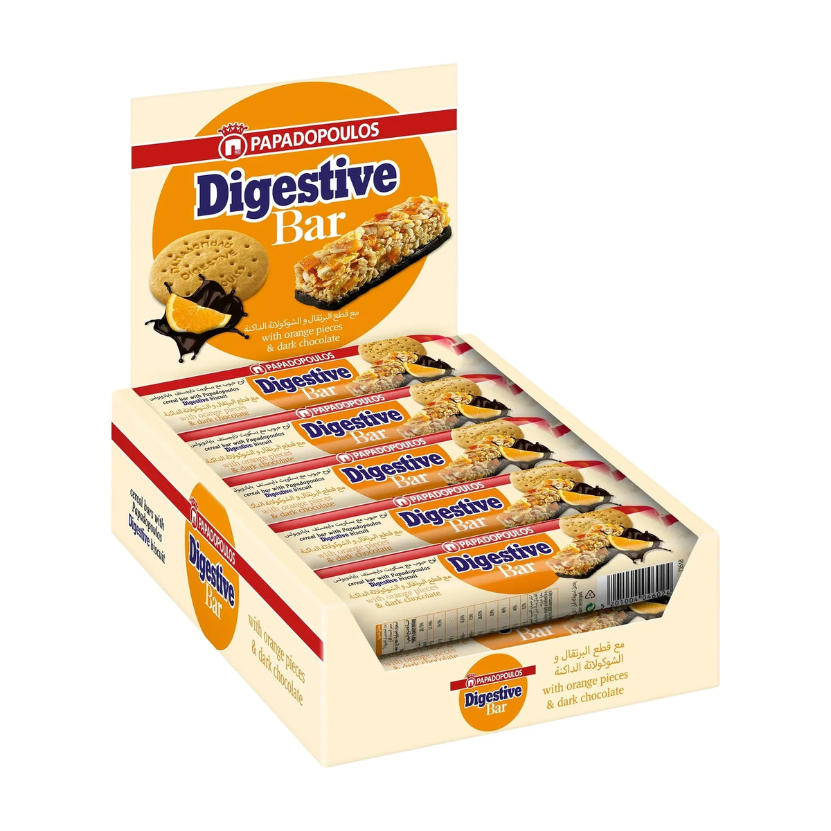 Digestive Orange & Dark Chocolate Bars, 28 g