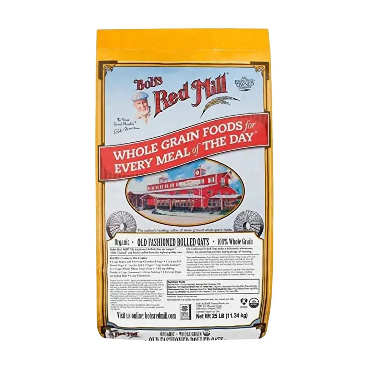 Bob's Red Mill Organic Old Fashioned Rolled Oats, Whole Grain, Non-GMO
