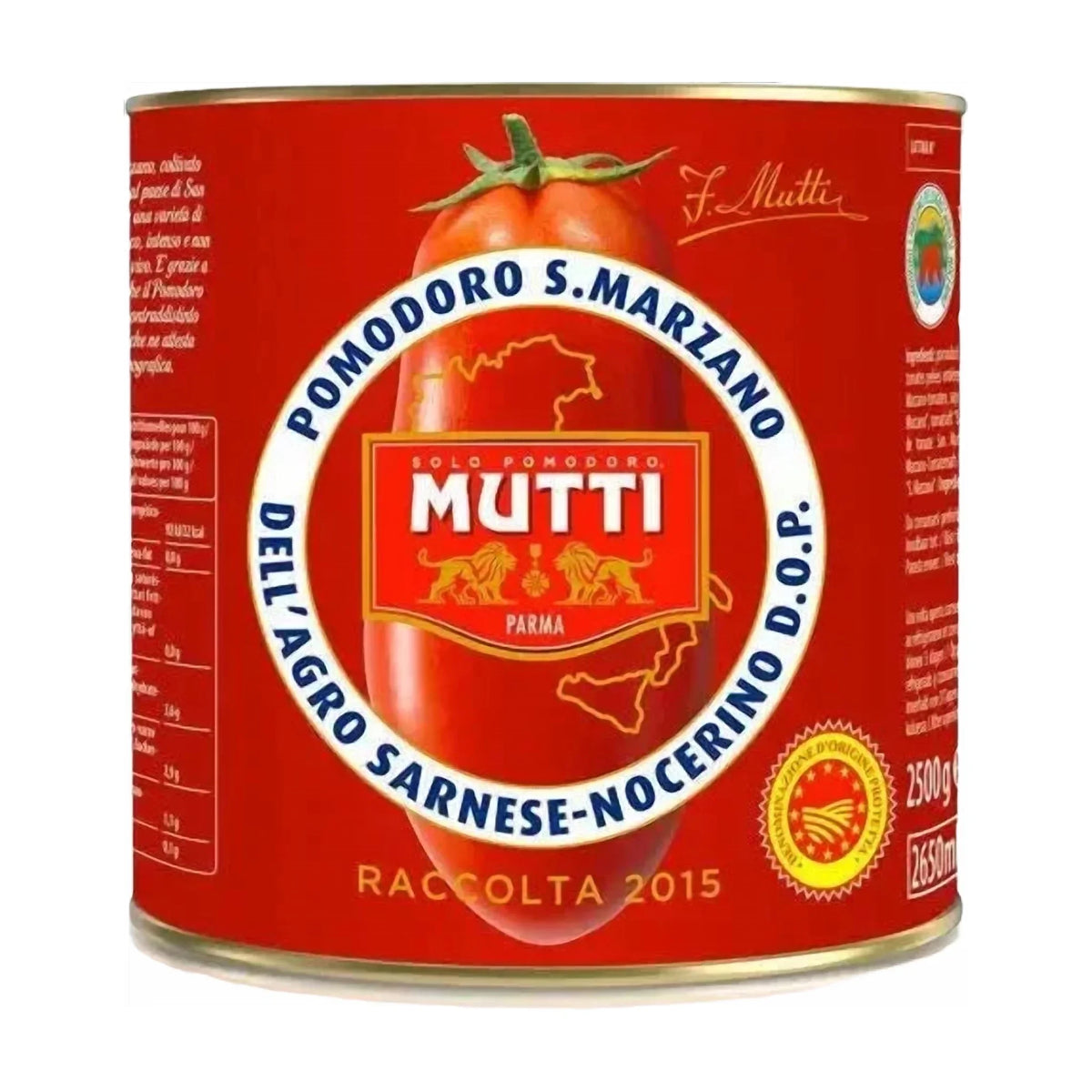 Mutti San Marzano DOP Peeled Tomatoes, 2.5 kg