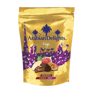 Arabian Delights Chocolate Figs, Assorted Pack, Coated Bite-Sized Snacks - 250 gm