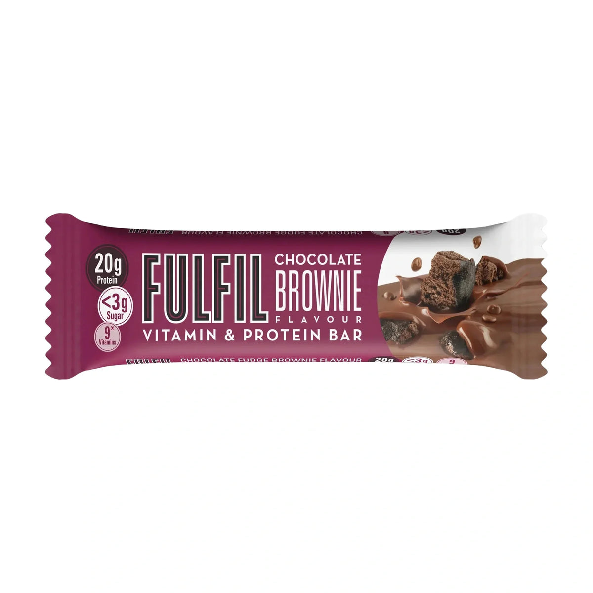 Fulfil Chocolate Brownie Flavour - Vitamin and Protein Bar - 55G 15 x 55G