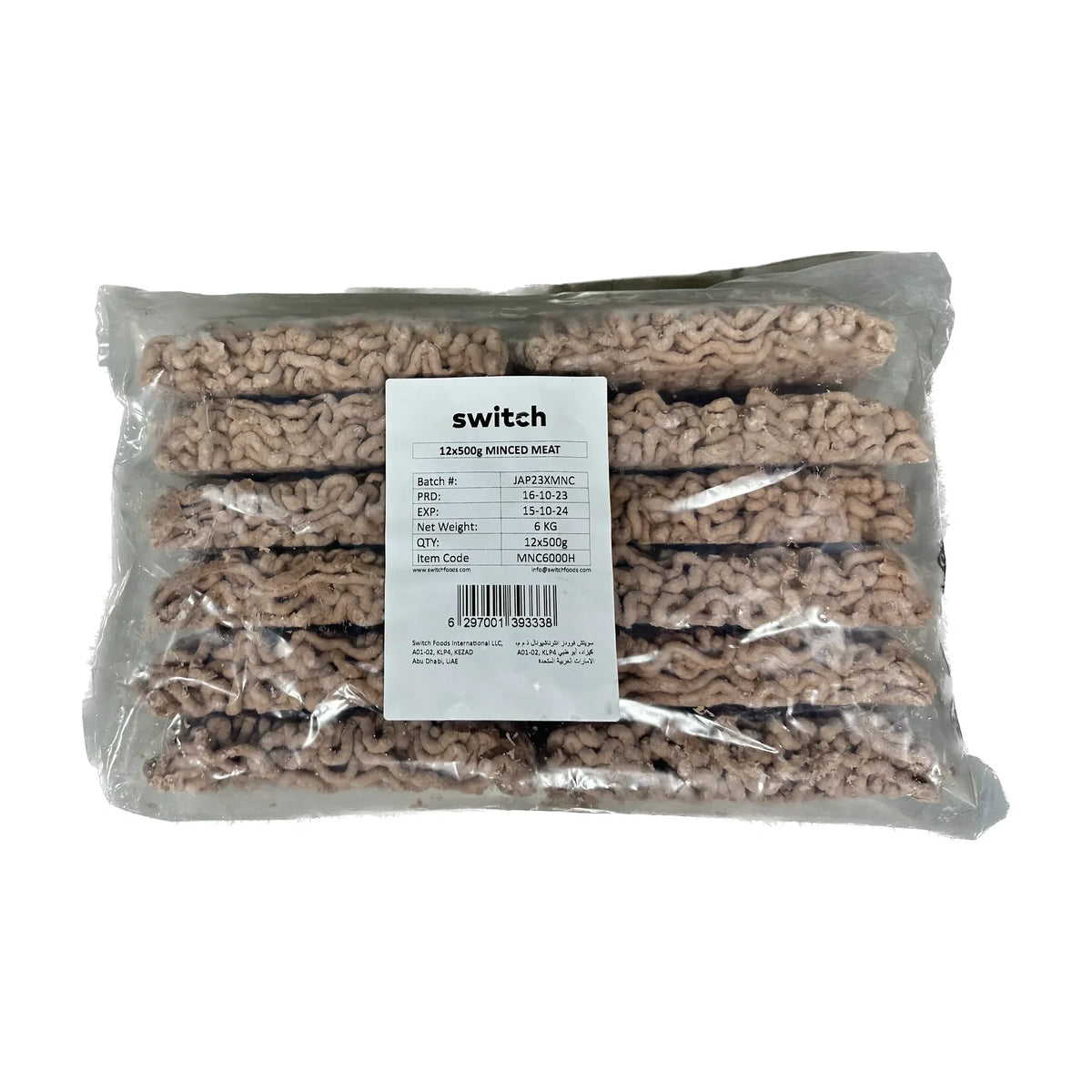 Switch Vegan Mince, 6 kg Frozen