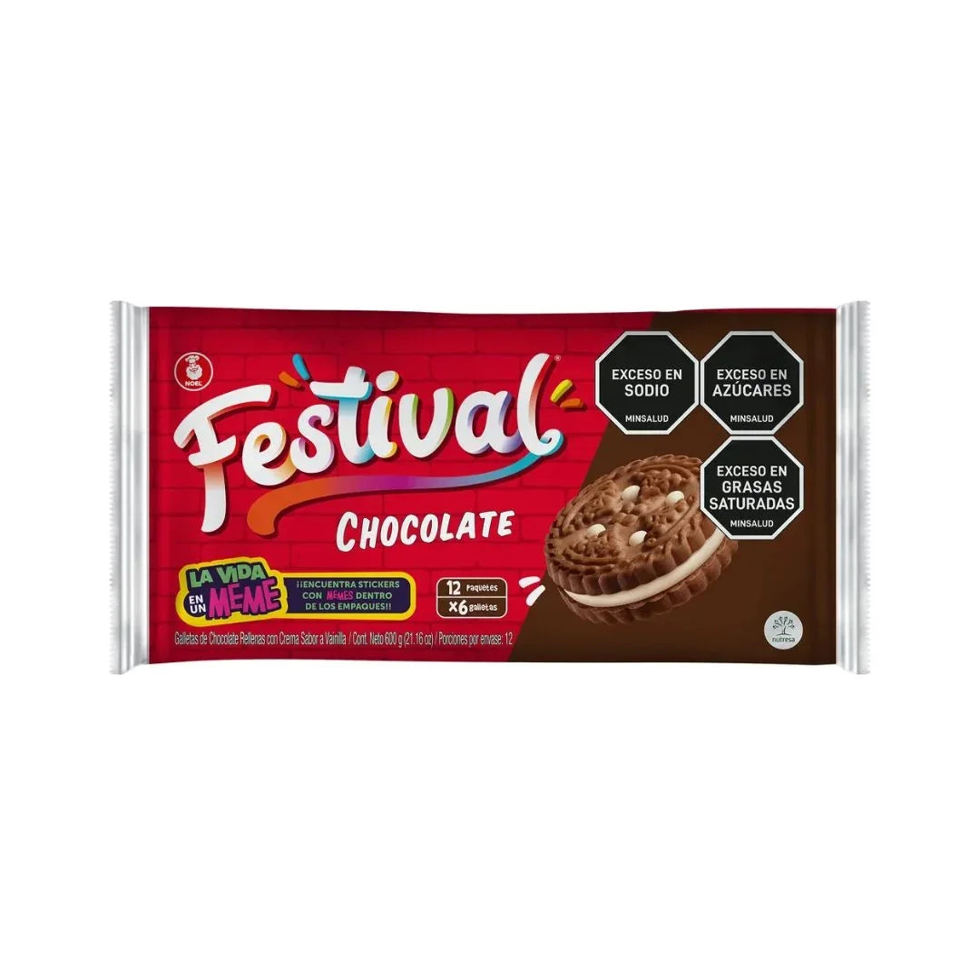 Noel Festival Chocolate Cookie 50g - 12Pc