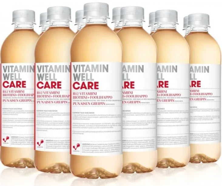 Vitamin Well Drink Care Red Grapefruit 500ml, Case of 12