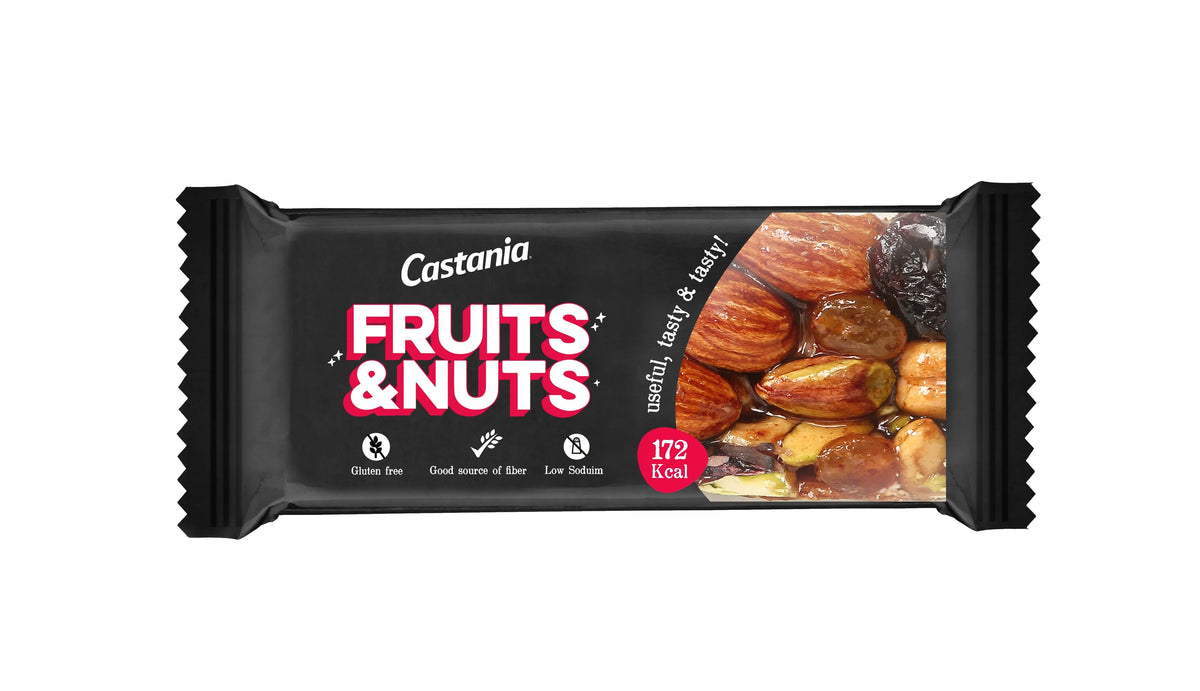 Castania Fruits & Nuts No Added Sugar Healthy Bar 35G