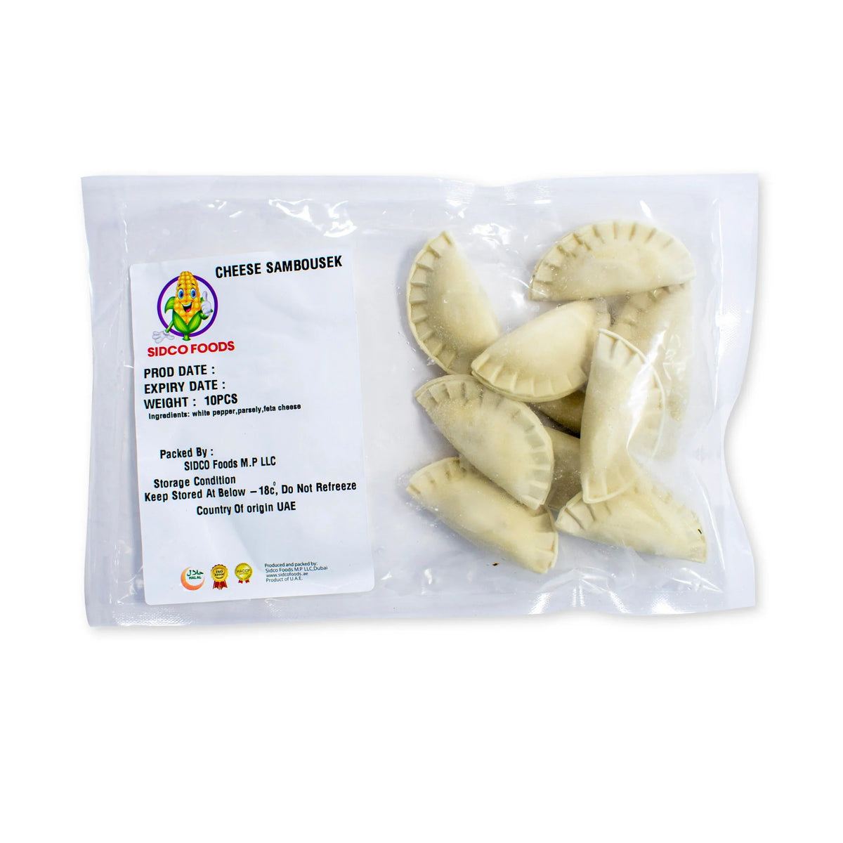 Cheese sambousek 10-piece pack by Sidco Foods
