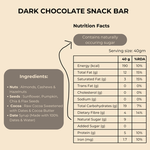 Dark Chocolate - 1 Bar