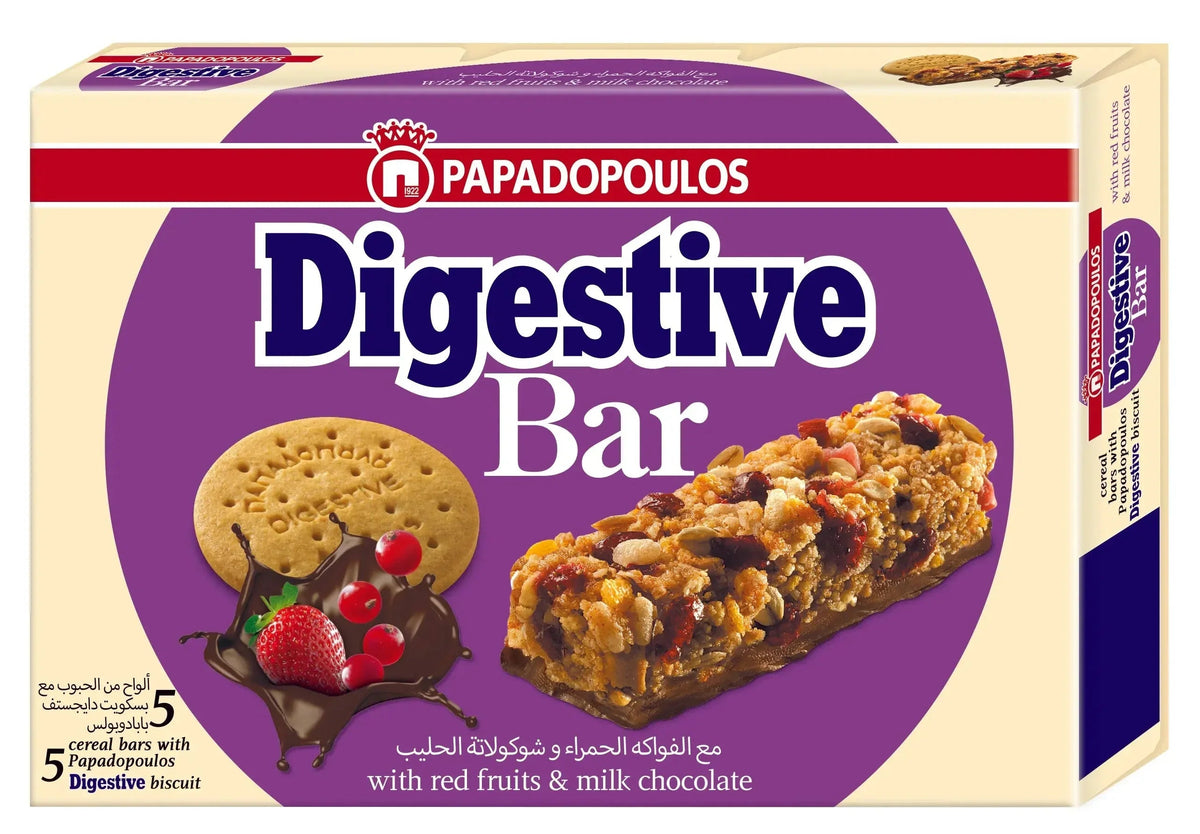 Digestive Fruit & Chocolate Cereal Bars - 28g 5 x 28g