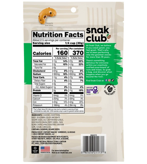 Snak Club Everything Bagel Cashews 71g - View 2 | Welaza