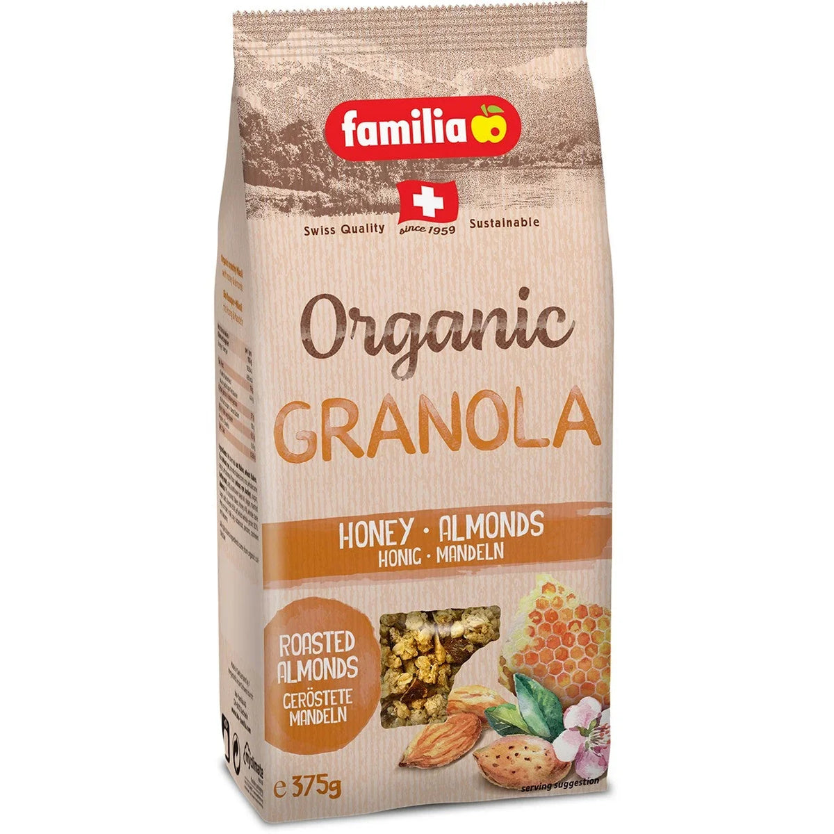 Familia Organic Granola Cereal Honey-Almond 375g