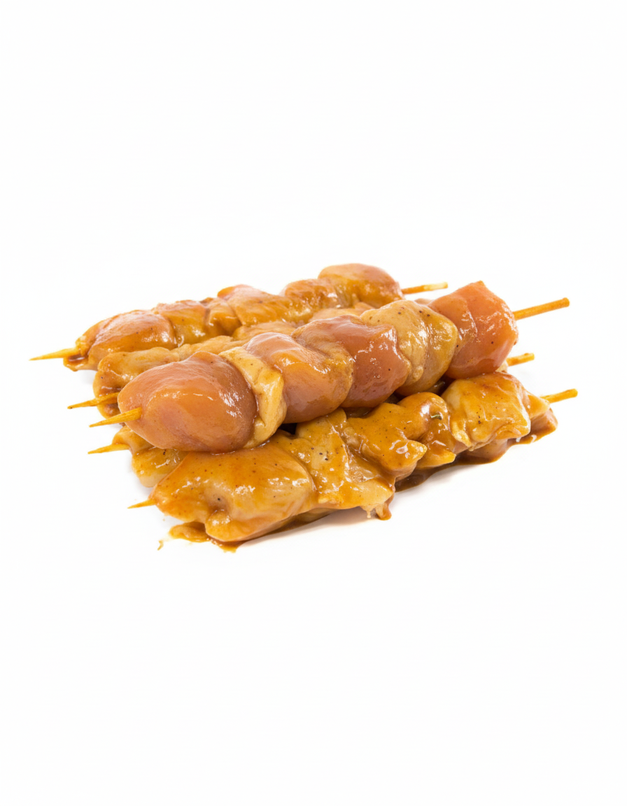 5 Skewers Marinated Chicken Breast with Garlic and light yogurt 500g