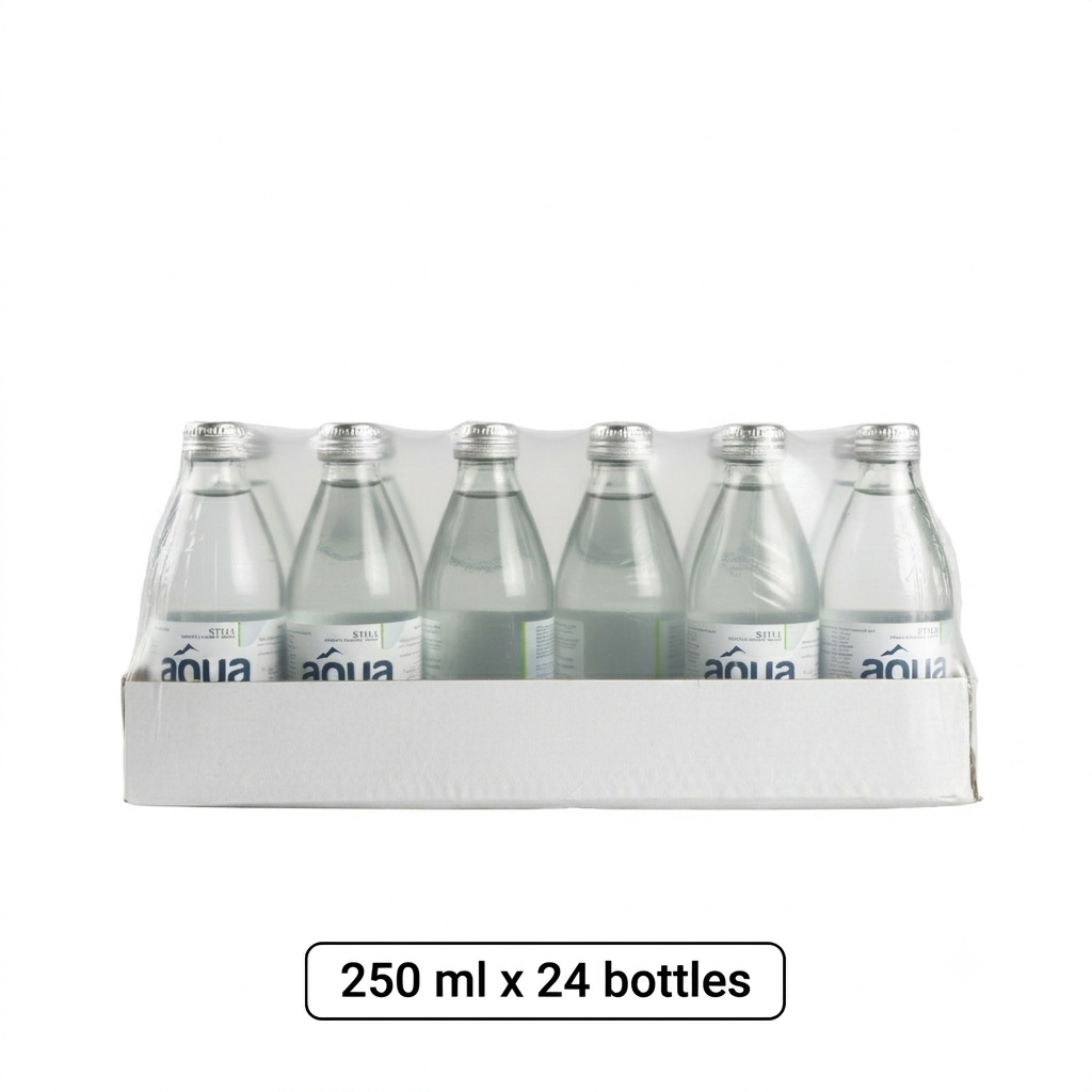 Aqua Viva Still Natural Mineral Water Glass bottle 250 ml x 24