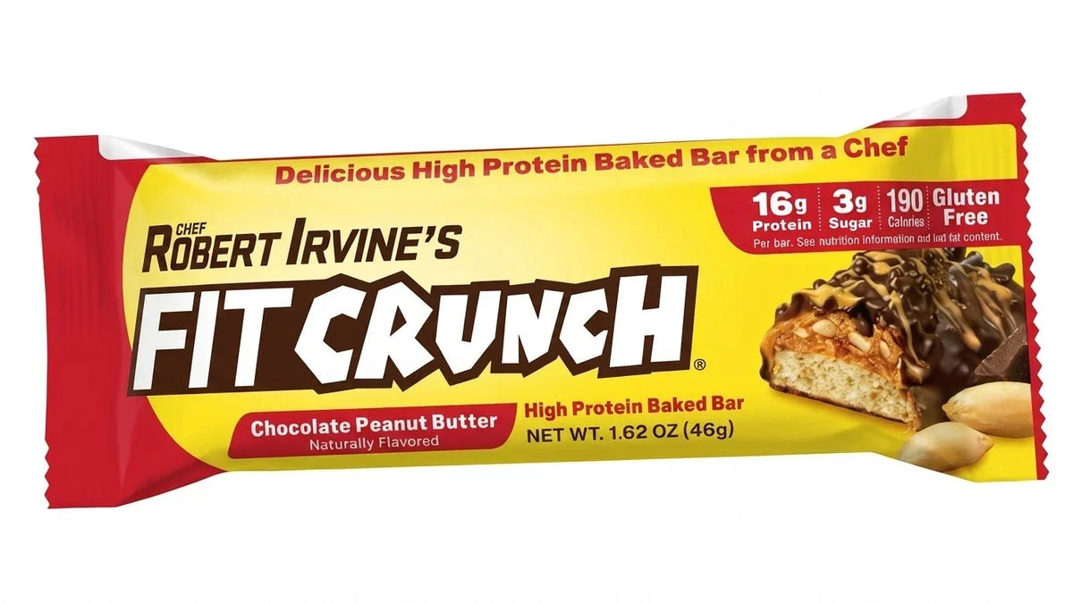 FITCRUNCH Chocolate Peanut Butter High Protein Baked Bar 46g