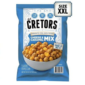 CRETORS Cheese & Caramel Flavored Popcorn Mix, 666g | Welaza
