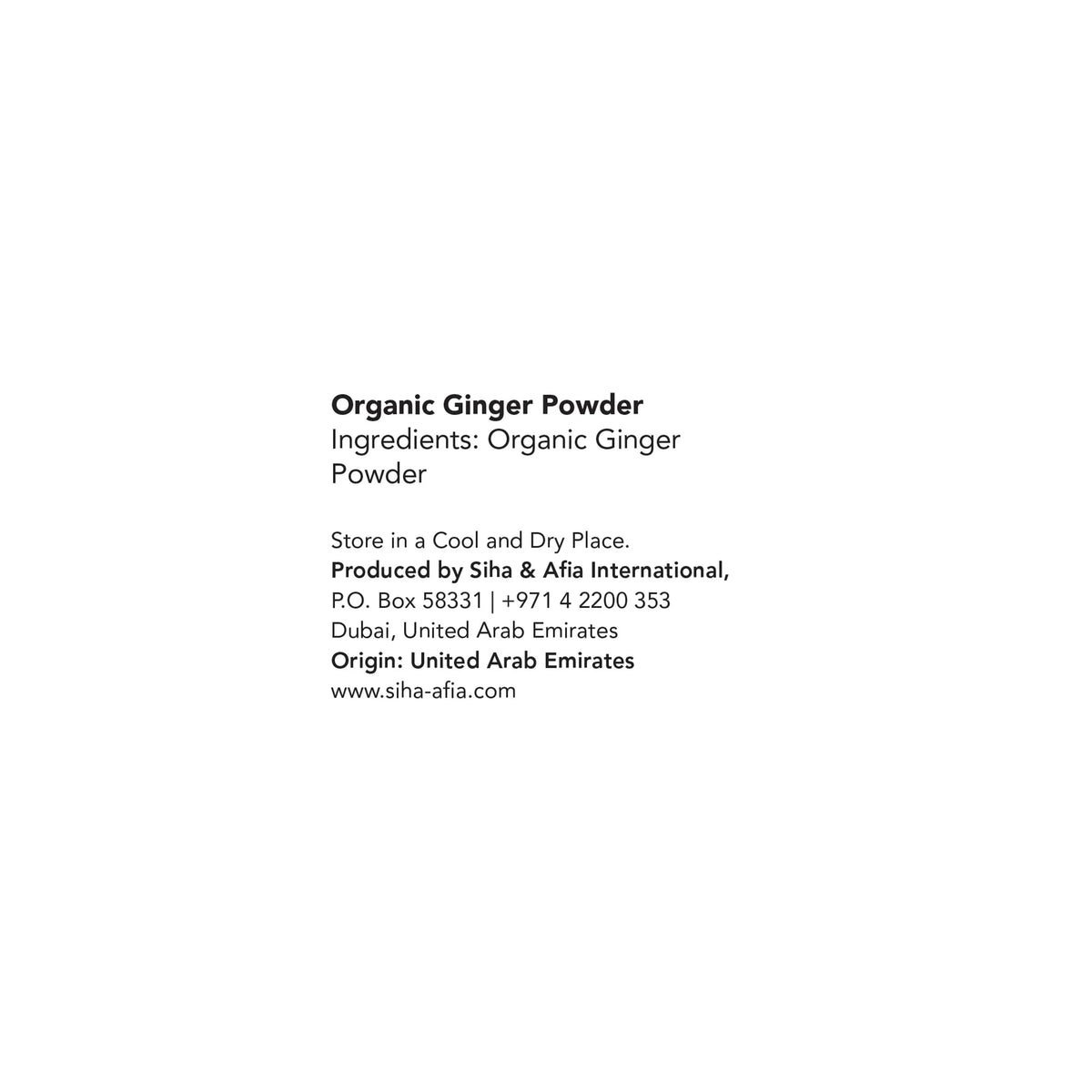 Meadows Organic Ginger Powder 60g