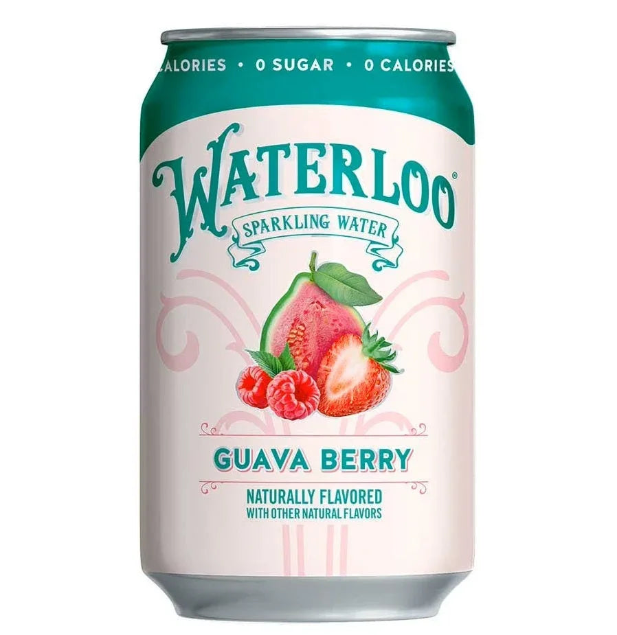 Waterloo Sparkling Water, Guava Berry 355ml