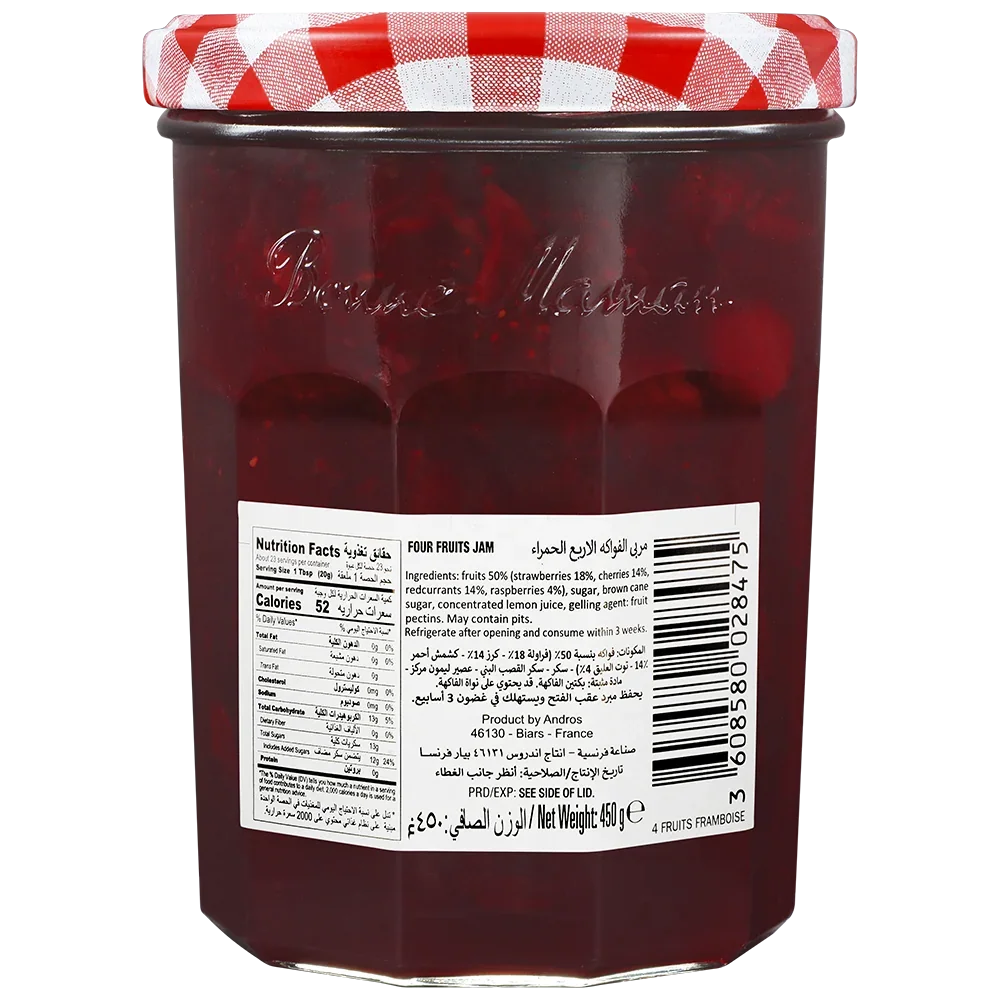 Bonne Maman Four Fruits Preserve - 370g