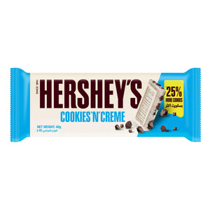 Hershey's Cookies 'n' Creme Chocolate Bar 40gm