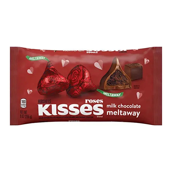 Hershey's Kisses Roses Milk Chocolate Meltaway 225gm, Valentine's Range