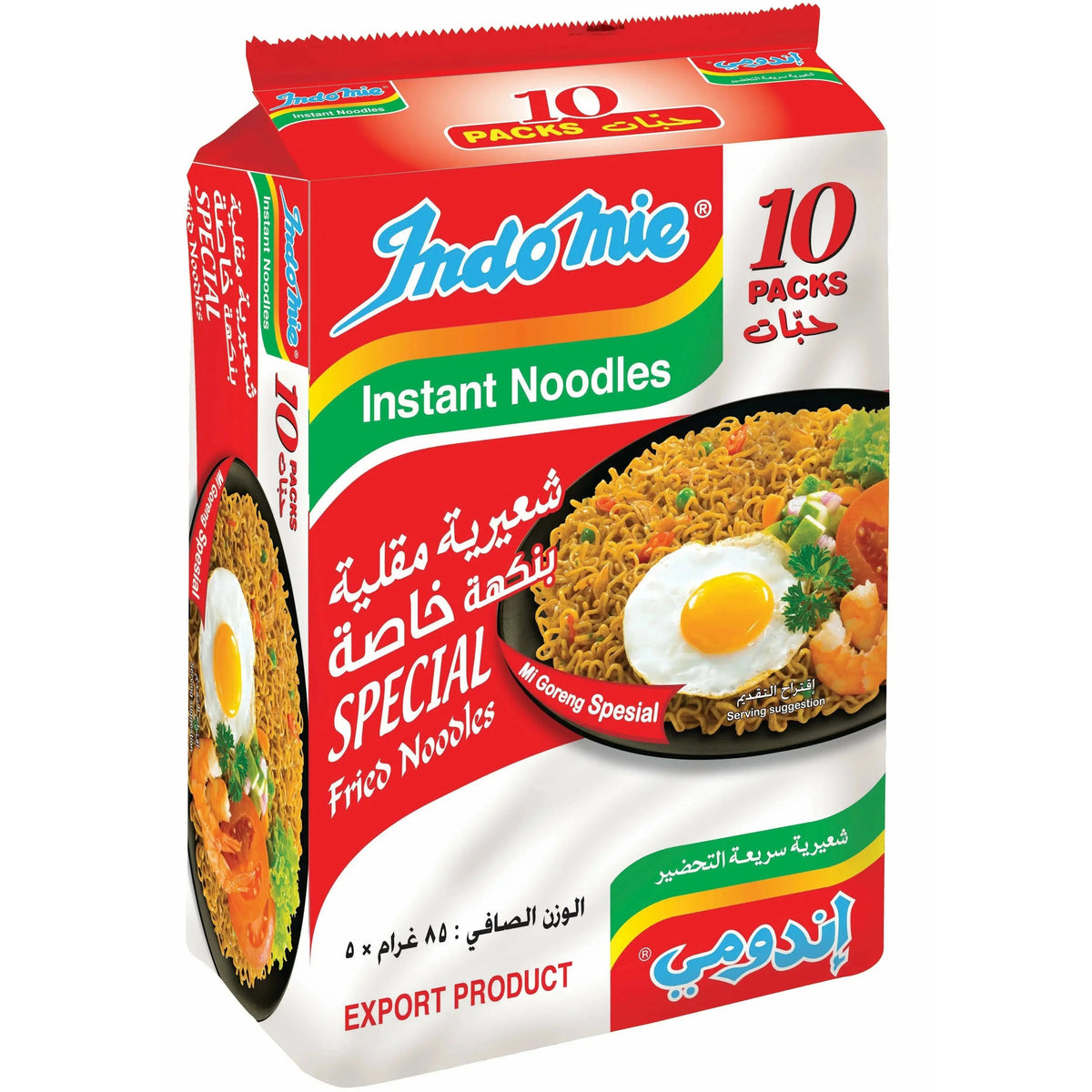 Indomie Special Instant Fried Noodles with Seasoning Powder and Sauce - 85 g Pack of 10